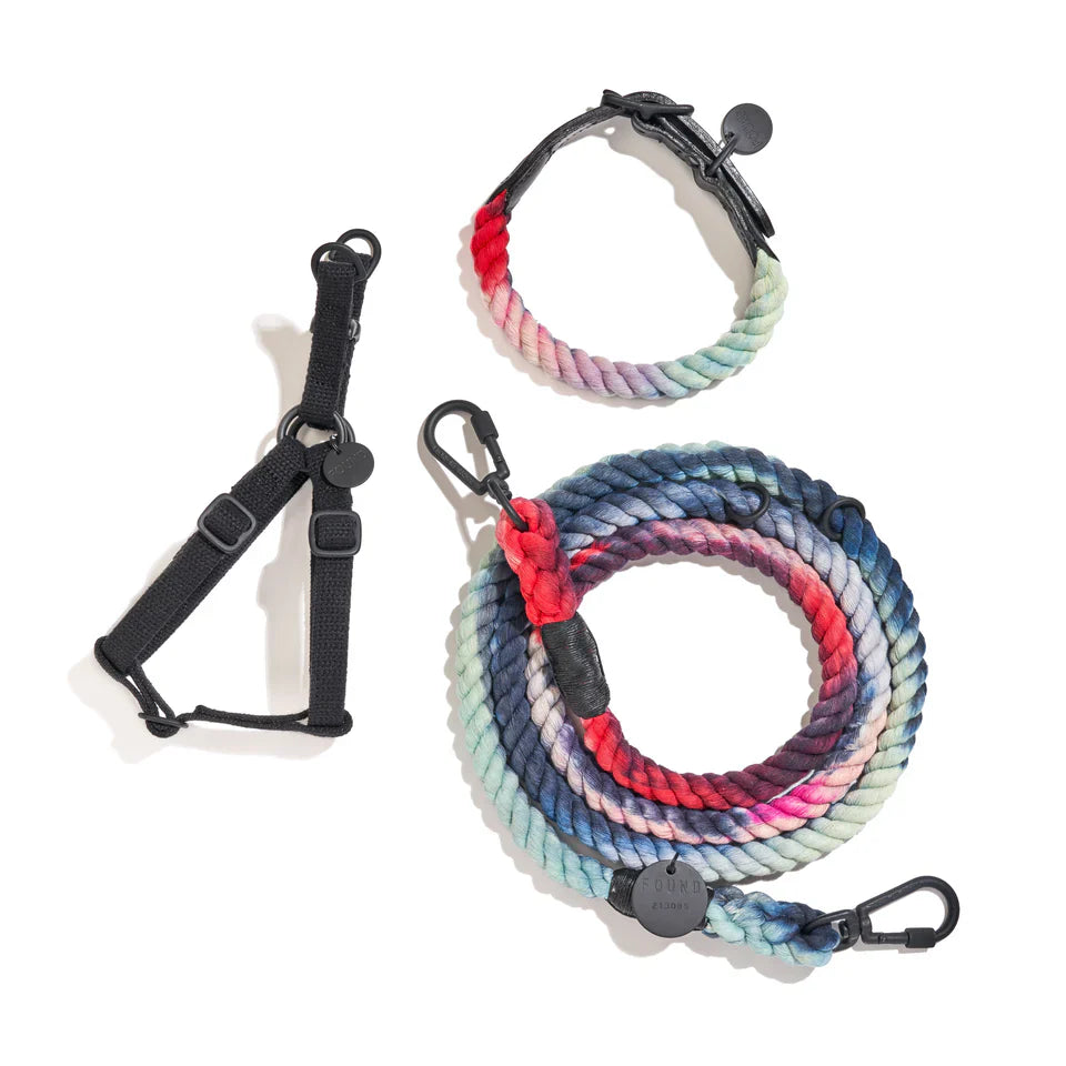 Laisse réglable en corde de coton pour chien « Found My Animal » de Dioji
