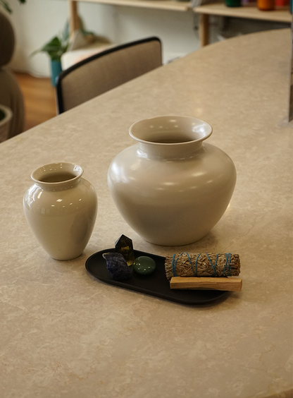 Vase en céramique NR, sable