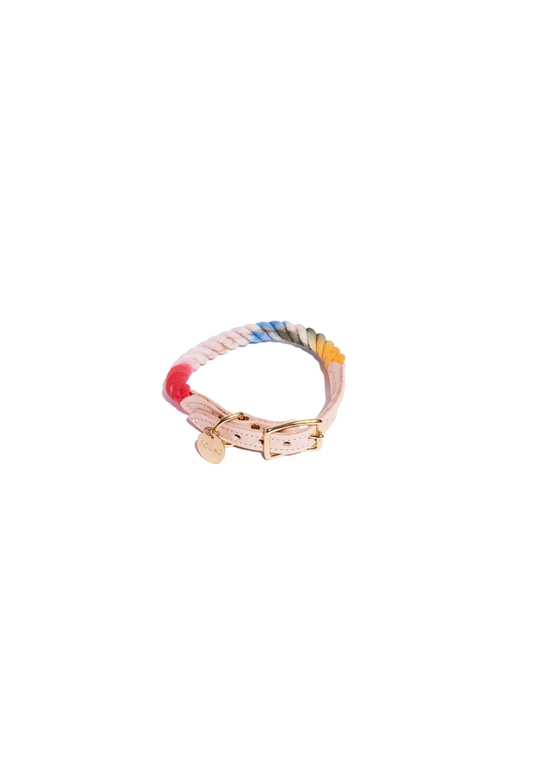 Collier pour chat et chien en corde de coton Henri Ombre Found My Animal