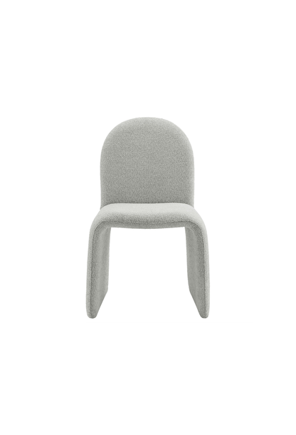 Chaise de salle à manger sans accoudoirs Riviera Boucle, gris tourterelle