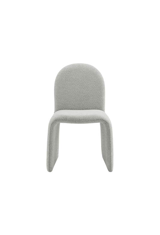 Chaise de salle à manger sans accoudoirs Riviera Boucle, gris tourterelle