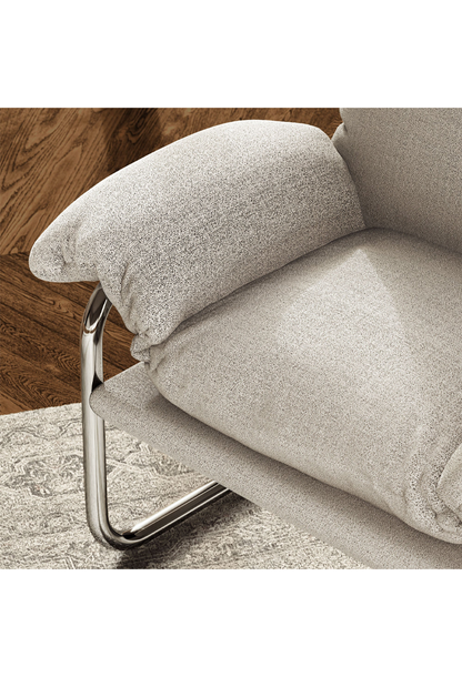 Fauteuil d'appoint en tissu Ravessa, papier journal