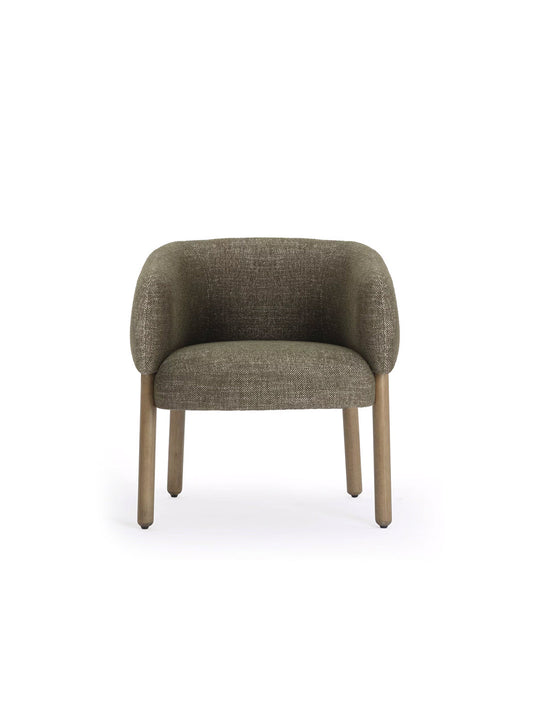 Chaise de salle à manger Foxxy vert olive