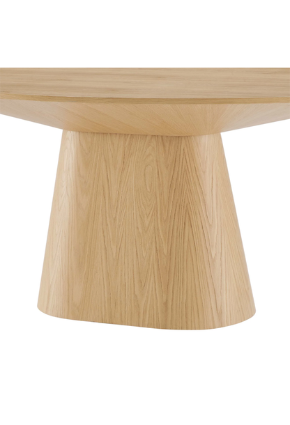 Table à manger ronde Quillon 75, chêne