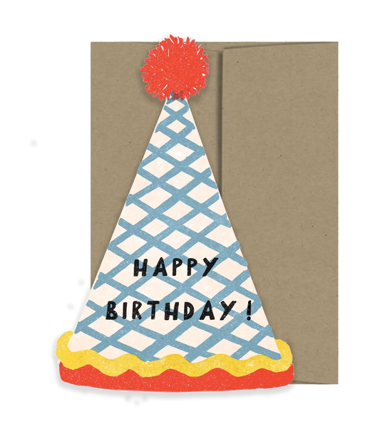Carte de chapeau d'anniversaire 