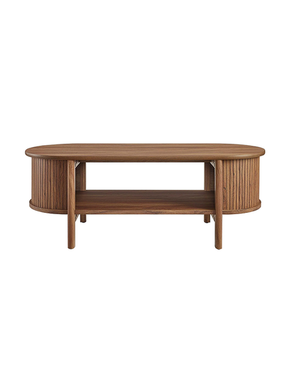 Table basse Caddie, noyer
