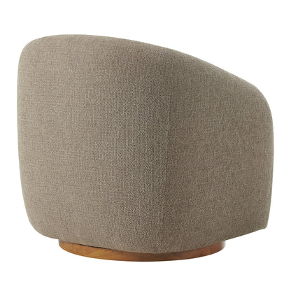 Fauteuil en tissu Chennie, taupe