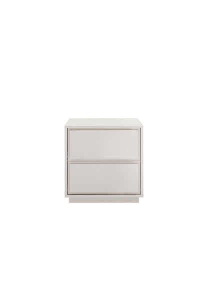 Table de chevet Osmara, gris chaud