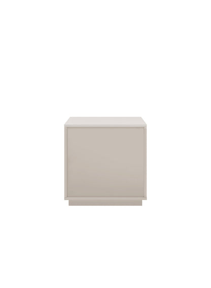 Table de chevet Osmara, gris chaud