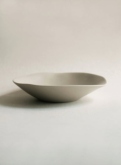 Bol bas NR Ceramics, beige terre
