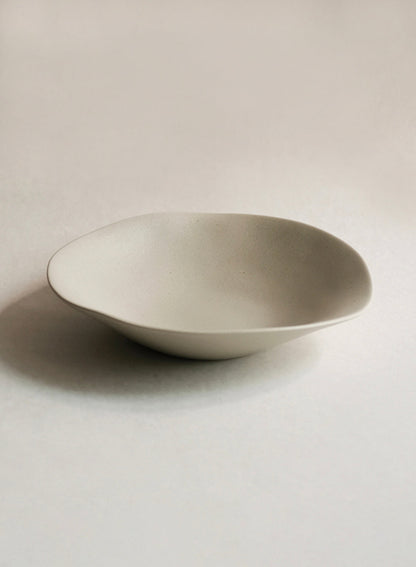 Bol bas NR Ceramics, beige terre