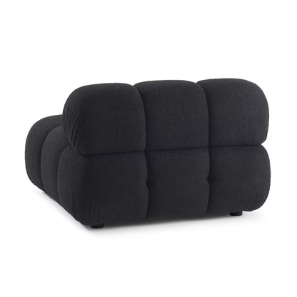Chaise modulaire sans accoudoirs Huggy Black Vegan