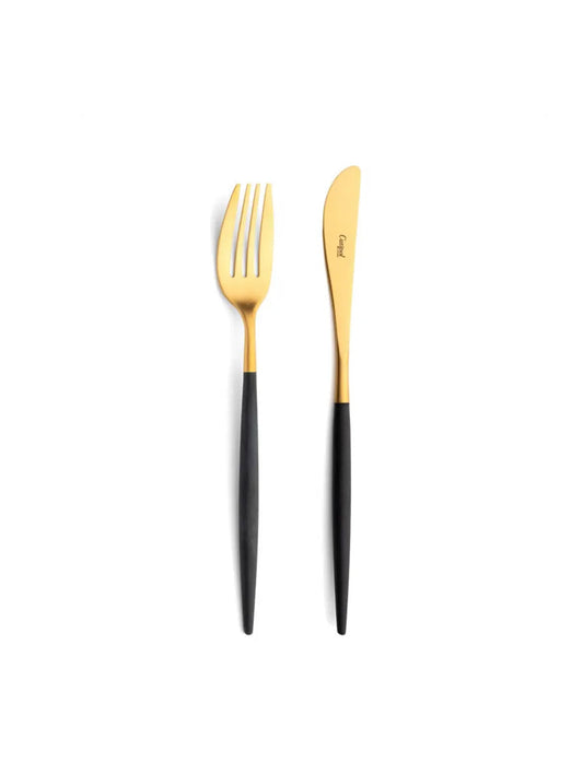 Couverts Cutipol Mio, noir/or
