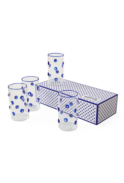 Jonathan Adler Dottie Verres Highball, lot de 4