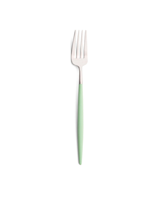 Fourchette de table Cutipol Goa, céladon/argent