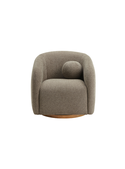 Fauteuil en tissu Chennie, taupe